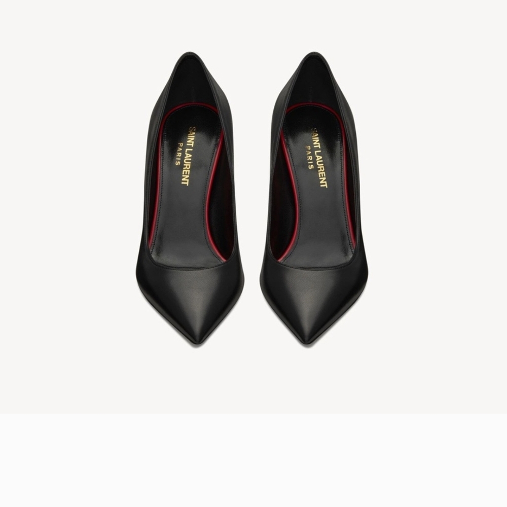 Saint Laurent Black Leather Heels